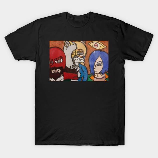 Villain montage (art by Captainkein) T-Shirt by Reynard City